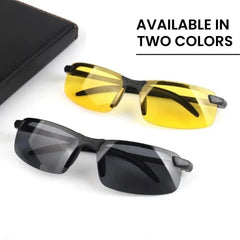 Men’s Night Vision Driving Glasses – Anti Glare Lens
