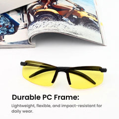 Men’s Night Vision Driving Glasses – Anti Glare Lens