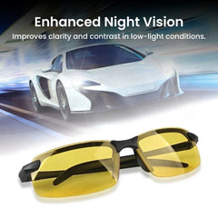 Men’s Night Vision Driving Glasses – Anti Glare Lens