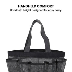 Mesh Beach Tote Bag — 8-Pocket Foldable Pool Bag