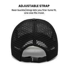 Mesh Breathable Baseball Cap — Adjustable Unisex Hat