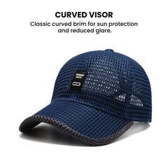 Mesh Breathable Baseball Cap — Adjustable Unisex Hat