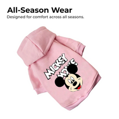 Mickey Minnie Dog Hoodie for Small-Medium Pets
