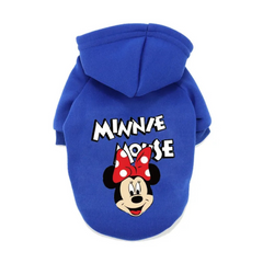 Mickey Minnie Dog Hoodie for Small-Medium Pets