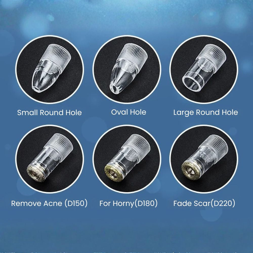 Microdermabrasion Diamond Peeling Vacuum Facial Device - Heads