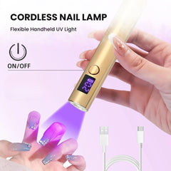 Mini Nail Dryer Pen UV LED Lamp for Fast Gel Curing