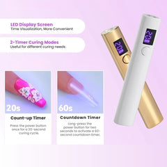 Mini Nail Dryer Pen UV LED Lamp for Fast Gel Curing