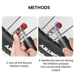 Mini CO2 Bike Pump for Presta & Schrader
