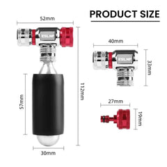 Mini CO2 Bike Pump for Presta & Schrader