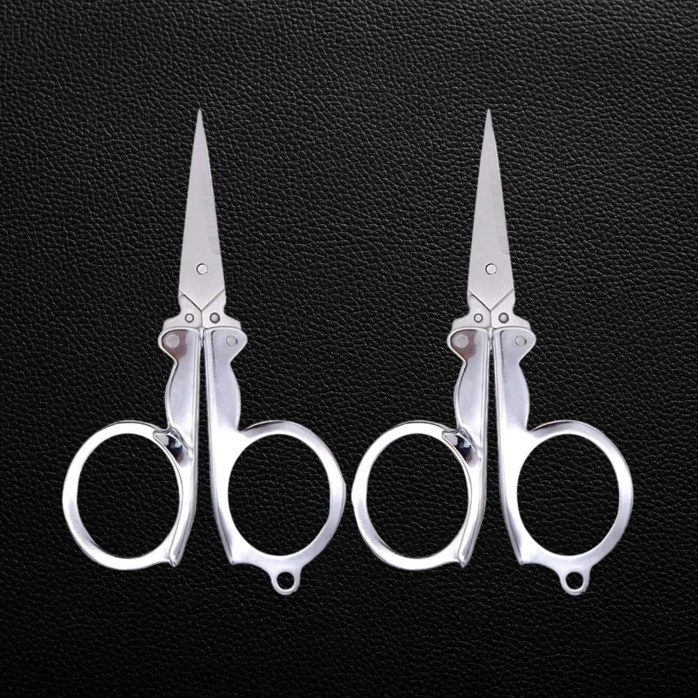Foldable Stainless Steel Keychain Scissors