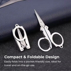 Mini Folding Scissors – Portable Stainless Steel Cutter Tool