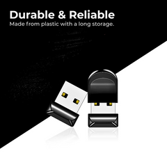 High-Speed Mini Pen Drive 64GB Black USB 2.0