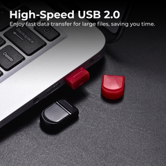 High-Speed Mini Pen Drive 64GB Black USB 2.0