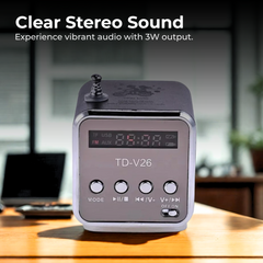 Mini Stereo Bluetooth Speaker FM Radio TF Card