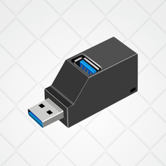 Mini USB 3.0 Hub 3-Port High Speed for PC Laptop