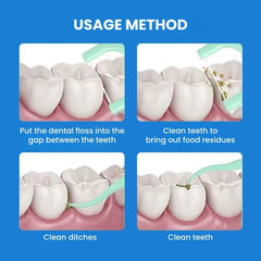 Mint Dental Floss Picks for Fresh Breath & Clean Teeth 100pcs