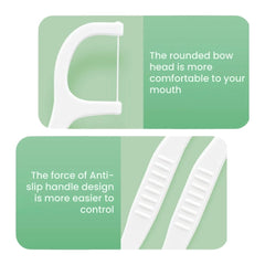 Mint Dental Floss Picks for Fresh Breath & Clean Teeth 100pcs
