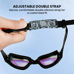 Mirrored Anti-Fog Swim Goggles — UV Protection
