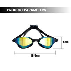 Mirrored Anti-Fog Swimming Goggles — 3D Fit