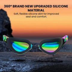 Mirrored Anti-Fog Swimming Goggles — 3D Fit