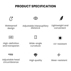 Mirrored Anti-Fog Swimming Goggles — 3D Fit