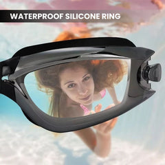 Mirrored Swim Goggles — Anti-Fog 180° Wide View