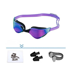 Mirrored Anti-Fog Swimming Goggles — 3D Fit