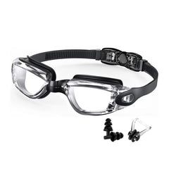 Mirrored Anti-Fog Swimming Goggles — UV Protection