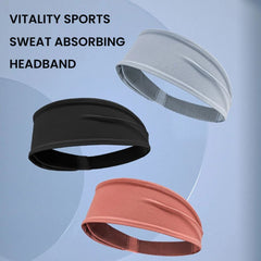 Moisture-Wicking Elastic Sports Headband for Men & Women