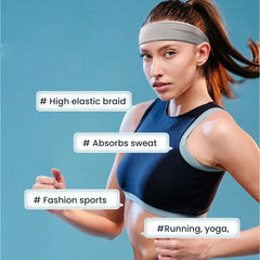 Moisture-Wicking Elastic Sports Headband for Men & Women