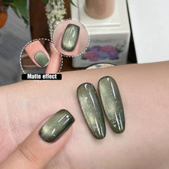 Black Brown Cat Eye Gel Polish - MIANEL 12ML Summer 2025