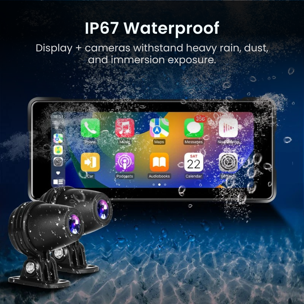Motorcycle_CarPlay_Android_Auto_6.86__DVR_Dual_Camera_Display_-_Waterproof