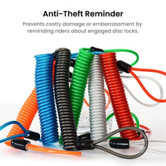 Motorcycle Disc Brake Reminder Cable 2.5m Lock