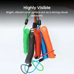 Motorcycle Disc Brake Reminder Cable 2.5m Lock