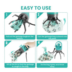 Multi-Claw Dog Poop Picker & Bag Dispenser