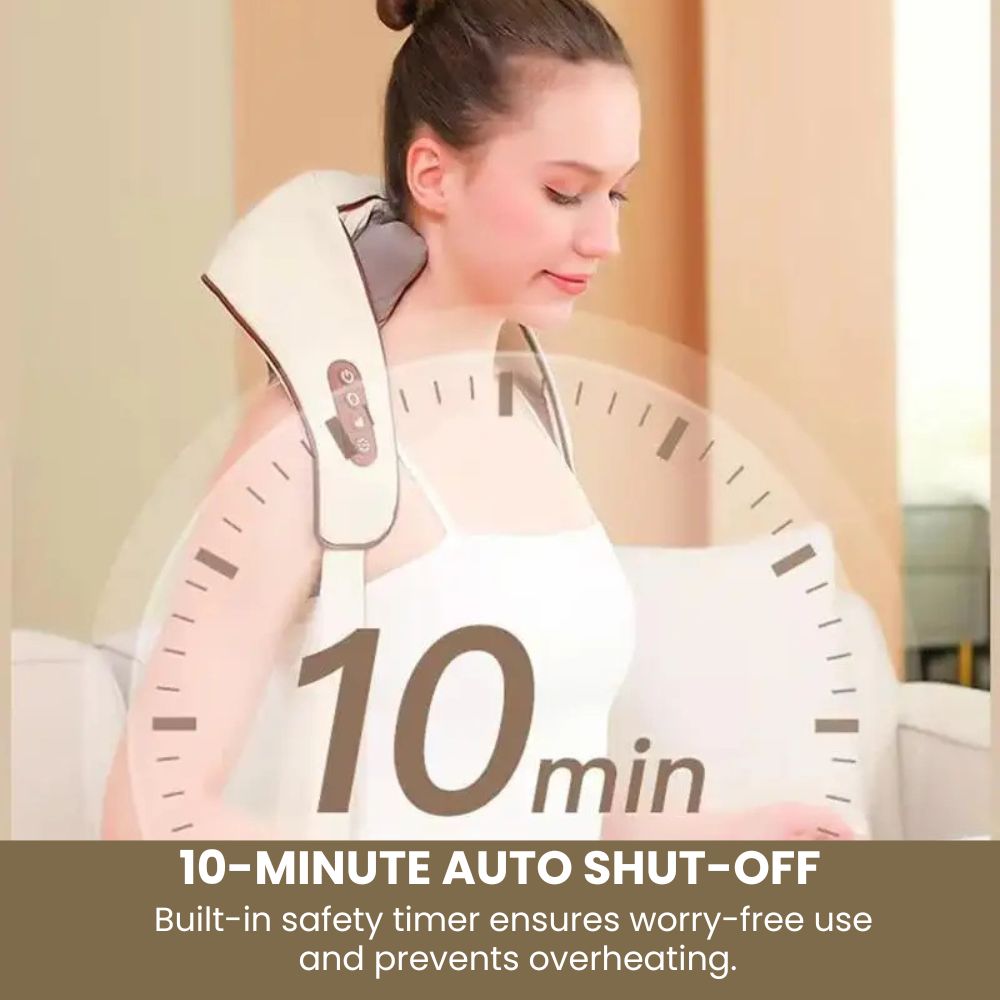 Multi-Function Neck & Shoulder Deep Tissue Massager - 10 mins auto shut off