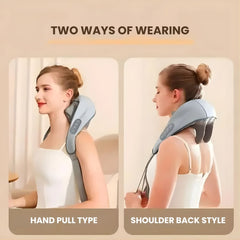 Multi-Function Neck & Shoulder Deep Tissue Massager - way of wearing