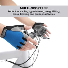 Men Cycling Bicycle Gloves — Half-Finger Gym Mittens