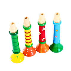Children's Wooden Horn Musical Training Toy