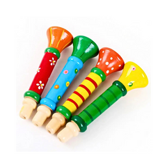 Children's Wooden Horn Musical Training Toy