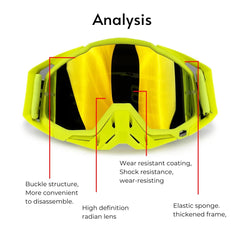 NAFEIB Motocross Goggles Windproof Glasses for ATV & MTB