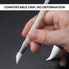 Nail Art Brush & Silicone Sculpting Pen for Gel Design