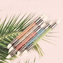 Nail Art Brush & Silicone Sculpting Pen for Gel Design