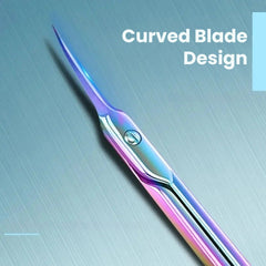 Nail Art Cuticle Scissors with Curve Blade Design