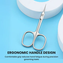 Nail Art Cuticle Scissors with Curve Blade Design