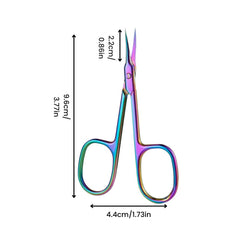 Nail Art Cuticle Scissors with Curve Blade Design