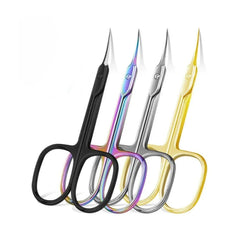 Nail Art Cuticle Scissors with Curve Blade Design