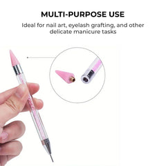 Nail Art Diamond Pens with Tweezers for Lashes & Nails