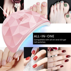 Nail Dryer Lamp for Gel Polish with Timer & Sensor