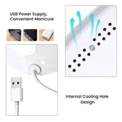 Nail Dryer Lamp for Gel Polish with Timer & Sensor